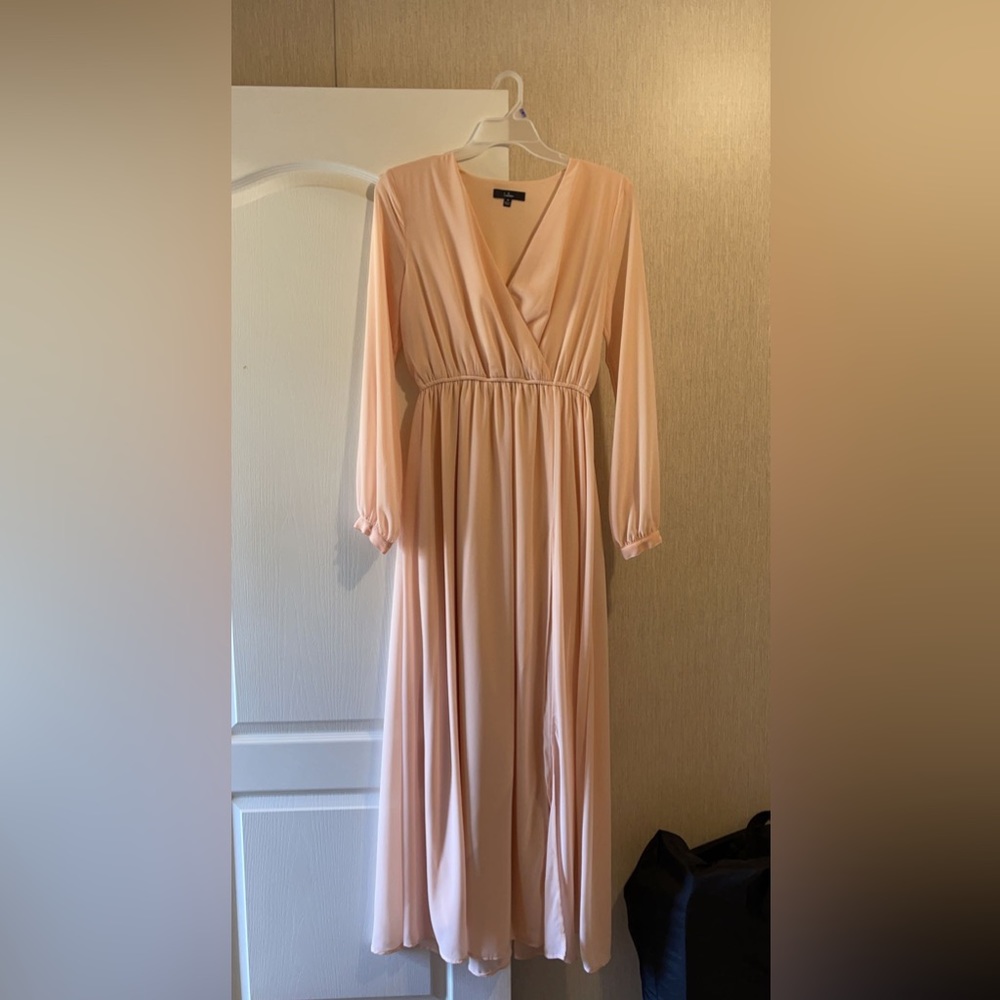 Lulu's Pink (blush) maxi dress